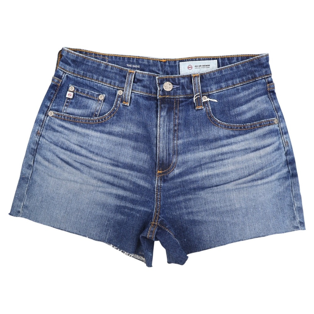 AG Adriano Goldschmied The Sadie Shorts 27 NWT Sample High Rise Denim Cutoff